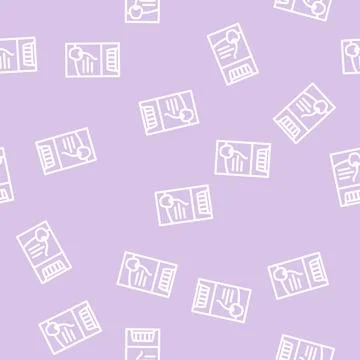 Cherry flavored cigarettes line vector seamless pattern 스톡 일러스트