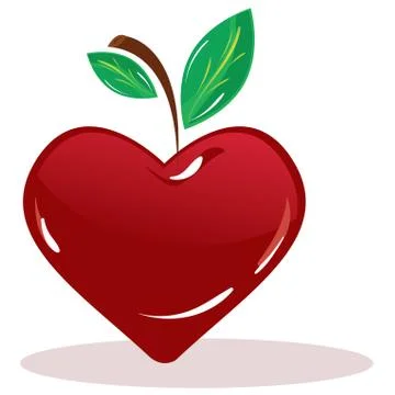 Cherry in the form of heart Stock Illustration