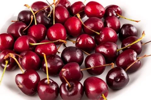 Cherry Fruit Background Texture Pattern Stock Photos