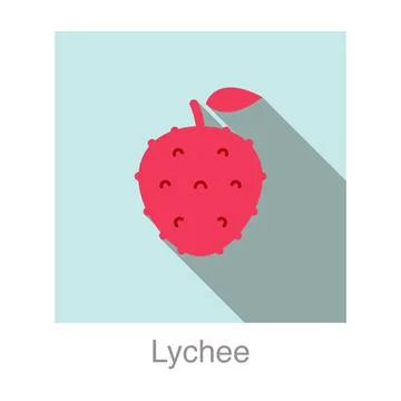 Cherry fruit flat icon, vector illustration Stock Illustration