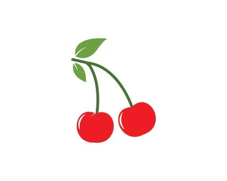 Cherry fruit icon vector Illustrazione stock