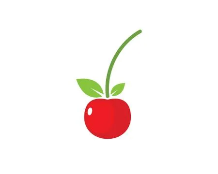 Cherry fruit icon vector illustration Stock Illustration