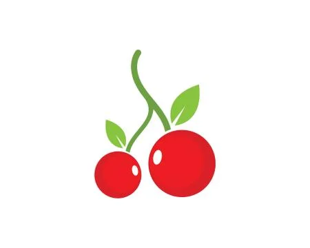 Cherry fruit icon vector illustration Illustrazione stock