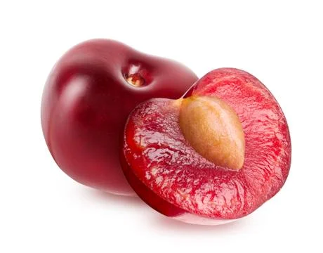 Cherry fruit isolated on white Stock Photos