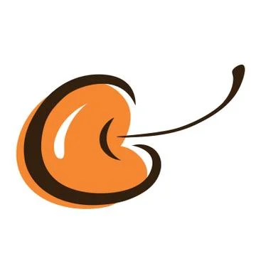 Cherry Fruit Logo Clipart Vector Stock Illustration