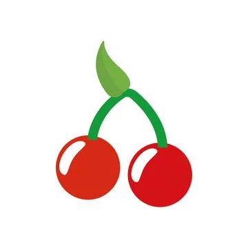 Cherry fruit pair. Vector Stock Illustration