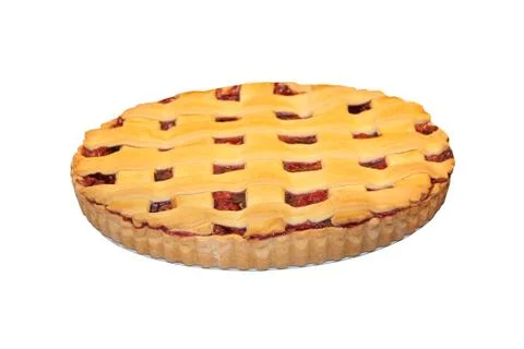 Cherry Fruit Pie. Stock Photos