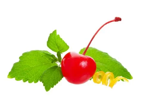 Cherry garnish Foto stock