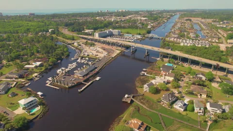 Cherry Grove Marina Stock Footage 221871114