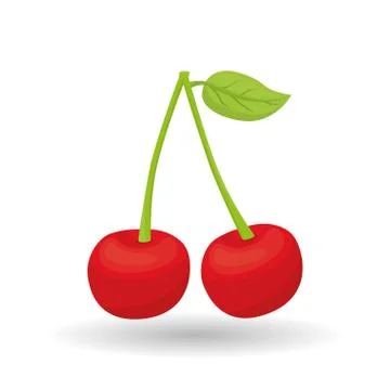 Cherry icon design , vector illustration Illustrazione stock