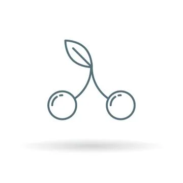 Cherry icon Stock Illustration
