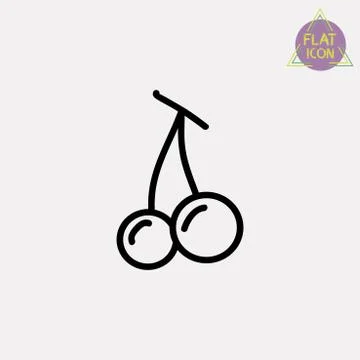 Cherry icon Stock Illustration