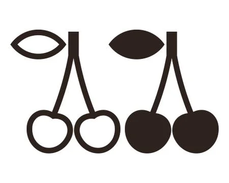 Cherry icon Stock Illustration