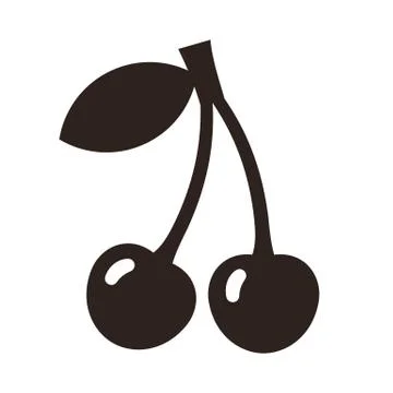 Cherry icon Illustrazione stock