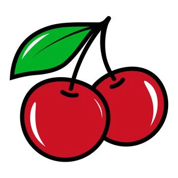 Cherry icon Stock Illustration