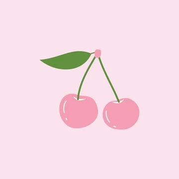 Cherry icon. red cherry sign vector 스톡 일러스트