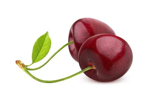 Cherry isolated on white background with clipping path Foto stock