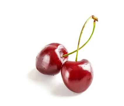 Cherry isolated on white background Stock Photos