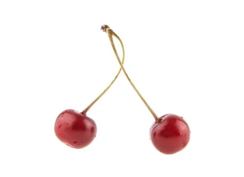 Cherry isolated on white background Stock Photos