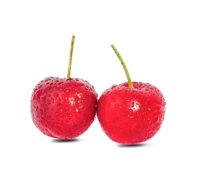 Cherry isolated on white background Stock Photos