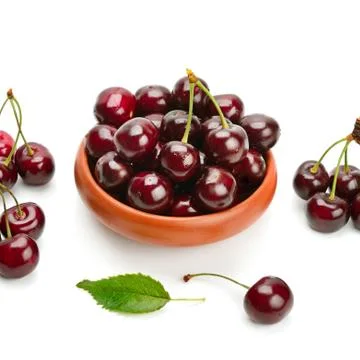 Cherry isolated on white background 스톡 사진