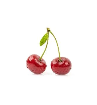 Cherry isolated on white background. Stock Photos