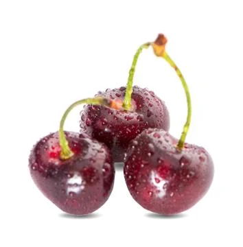 Cherry isolated on white background Stock Photos