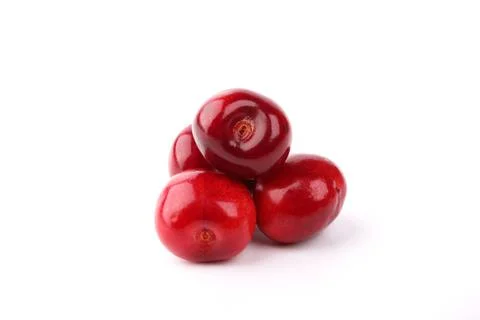 Cherry isolated on a white background Stock Photos