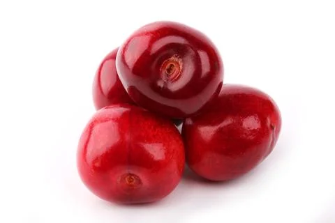 Cherry isolated on a white background Stock Photos