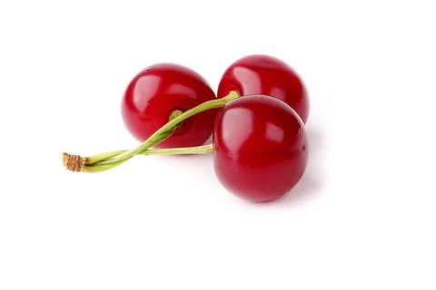 Cherry isolated white background Foto stock