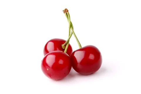 Cherry isolated on white background Stock Photos