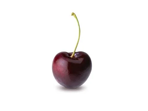Cherry Isolated on White Background Stock Photos