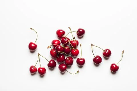 Cherry isolated on white Stock Photos