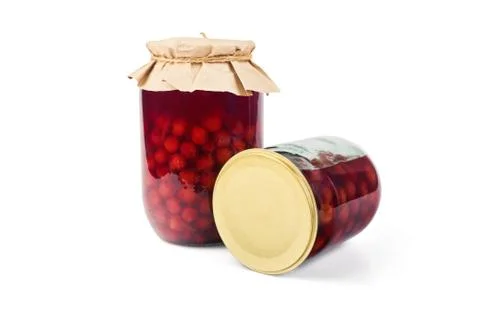 Cherry jam Stock Photos