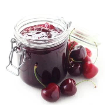 Cherry Jam Stock Photos