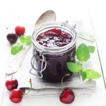 Cherry Jam Stock Photos