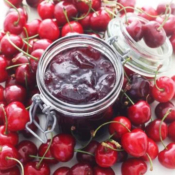 Cherry Jam Stock Photos