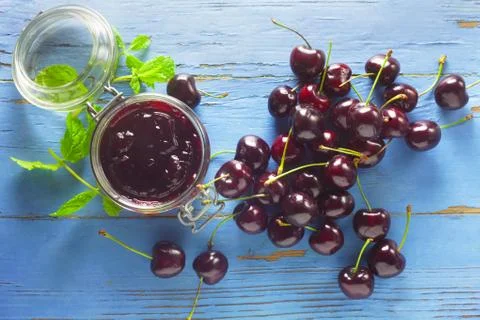 Cherry Jam Stock Photos