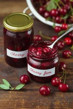 Cherry Jam Stock Photos