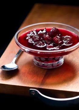 Cherry jam Stock Photos