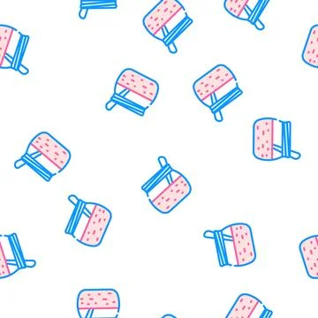 Cherry jam vector seamless pattern Stock Illustration