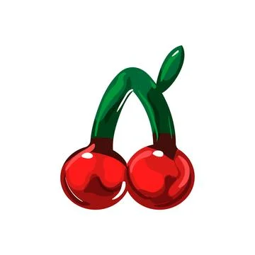 Cherry jelly candy cartoon vector illustration Stock Illustration