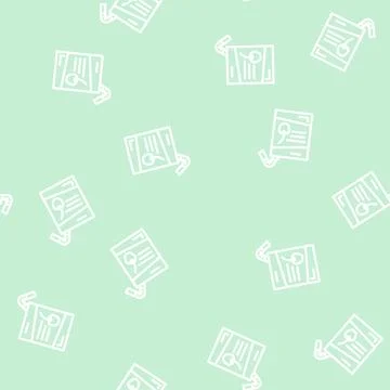 Cherry juice line vector seamless pattern 스톡 일러스트