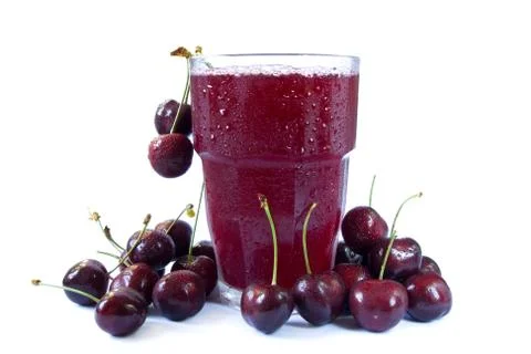 Cherry juice Stock Photos