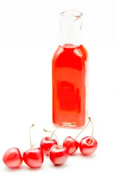 Cherry juice Stock Photos