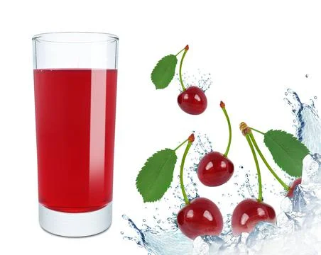 Cherry juice Stock Photos