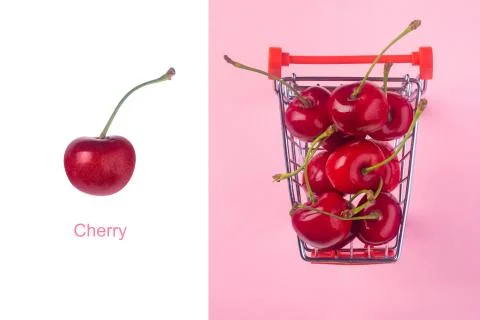 Cherry layout Stock Photos
