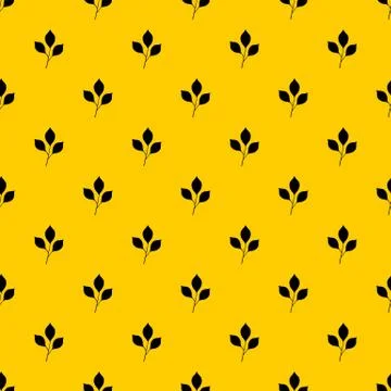 Cherry leaves pattern vector Stockillustratie