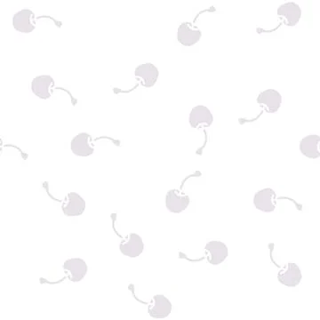 Cherry one whole glyph vector seamless pattern Stockillustratie