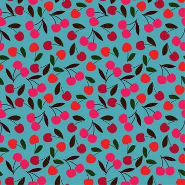 Cherry pattern Stock Illustration